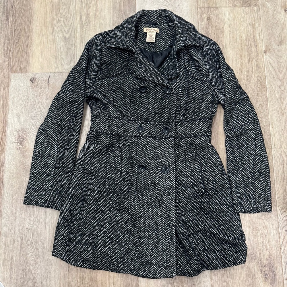 Parisian Works Black Trench Coat with Belted Waist